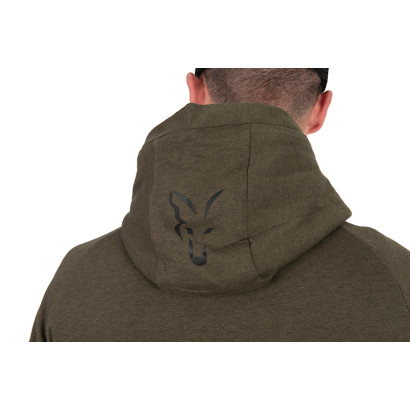 FOX COLLECTION LW HOODY GREEN & BLACK