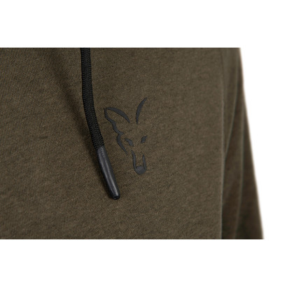 FOX COLLECTION LW HOODY GREEN & BLACK
