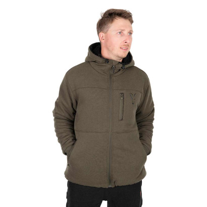 FOX COLLECTION SHERPA JACKET GREEN & BLACK